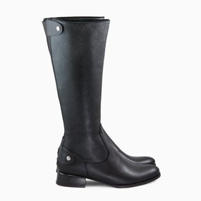 Cizme din piele naturala neagra Renee