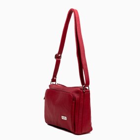 Geanta dama din piele naturala bordo Olivia