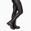 Ghete dama din piele naturala neagra Kelsey