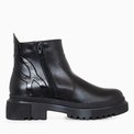 Ghete dama din piele naturala neagra Kinsley