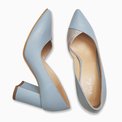 Pantofi dama din piele naturala bleu Margo