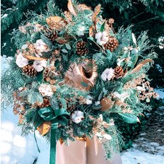 Eco-Friendly Christmas Wreath