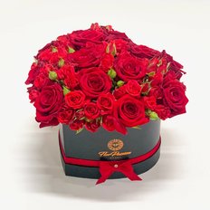 Heart Red Roses Box | Sending Flowers | Local Florist Milan