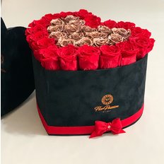 Send Preserved Roses to Milan | Velvet Box for Valentines Day | Same Day Flowers and Gifts