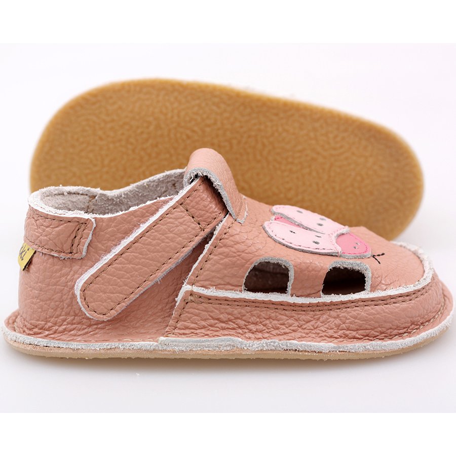 Barefoot kids sandals - Classic Ladybug